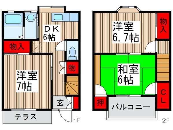 サンテラス小林の物件間取画像